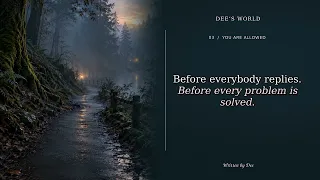 You’re the Strong One… But Who Checks on You? 🤍 | Dee’s World