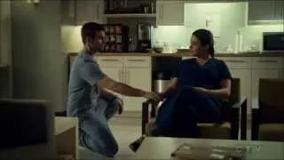 saving hope erica durance pregnant belly scenes