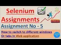 Handling multiple Windows in Selenium Pradeep Nailwal