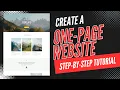 How To Create A One Page Website In WordPress 2026 - Single Page Website Tutorial