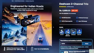 qubo dashcam 3 channel trio