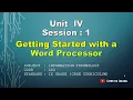 9 U4 Word Processor Session 1