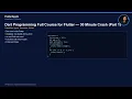 Dart Programming Full Course for Flutter 30 Minute Crash Part 1