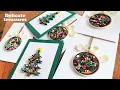How to make paper quilling Christmas cards