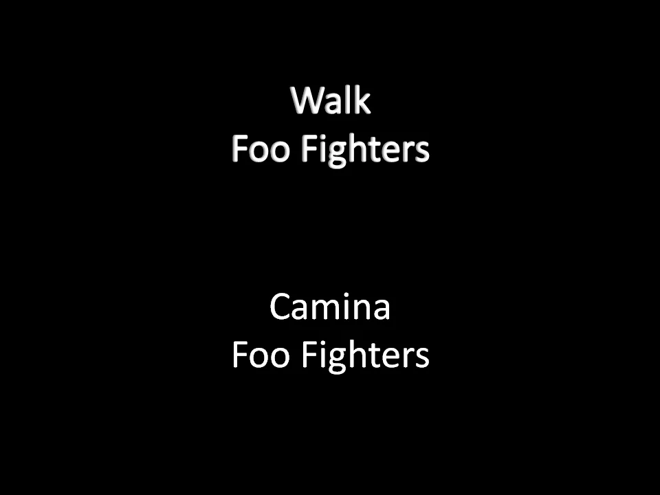 Foo Fighters-Walk (Letra Traducida)
