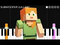 SUBWOOFER LULLABY - MINECRAFT EASY Piano Tutorial