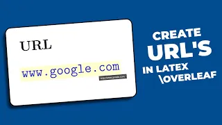 How to create Clickable Urls in Latex Overleaf