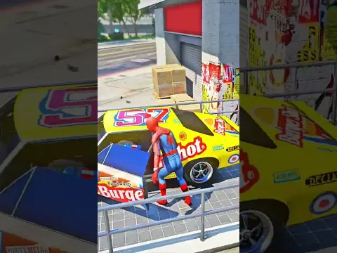 SPIDER-MAN GOT FIXED HIS EXPENSIVE CAR BY BENNY 😊 | #gta5 #shorts #trending #viralshorts