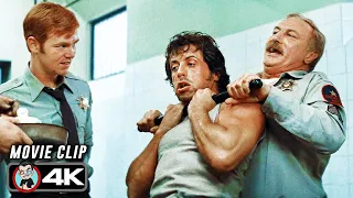 rambo destroys abusive cops scene first blood 1982 movie clip 4k
