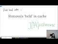 First-Level Cache Issues Removals held in cache - remove and contains