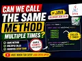 207 Can we call the same method multiple times in Java Selenium Java 2026