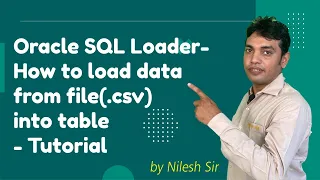 Oracle SQL Loader How to load data from file csv into Table Import Data From File SQL Oracle