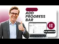 How to Add Progress Bar in Elementor Updated 2026