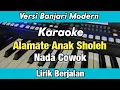 Download Lagu Karaoke - Alamate Anak Sholeh Nada Cowok Banjari Modern Lirik Berjalan | Karaoke Sholawat