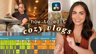 how i edit cozy, AESTHETIC vlogs βοΈ davinci resolve workflow & secrets β¨