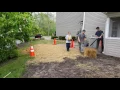 2016 05 12 - Planting grass seed with straw
