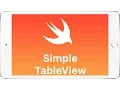 Swift - Simple TableView Tutorial