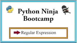 Python Ninja Bootcamp 40-Regular Expression