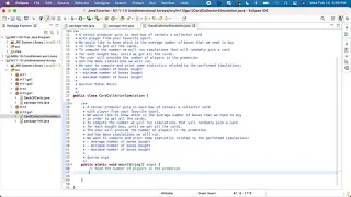 Java M13GA1P1a Card Collector Simulation Introduction