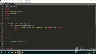 Window alert and document write