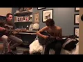 David Duchovny and His Son Playing Guitar