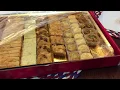 Trying Mediterranean Middle East Shatila Pastries for the first time taste test