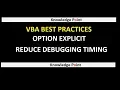 Option Explicit Statement in VBA
