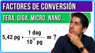 Converting UNITS with advanced prefixes Tera Giga Mega micro nano pico