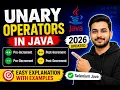 165 Unary Operators in Java Selenium Java 2026
