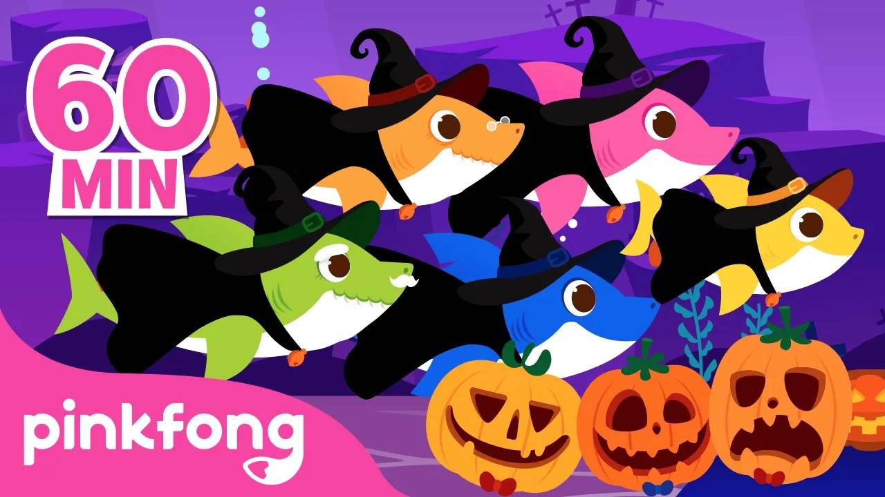 Witch Sharks Doo Doo Doo and more! ???? | Halloween Songs for Kids | Compilation | Pinkfong Baby Shark