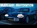 Meguiars One Step Headlight Restoration Kit mk2 mx5 nb
