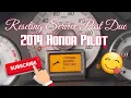 How to Reset Service Past Due 2014 Honda Pilot