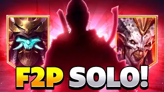 GODLY CHAMP F2P EASY SOLO SAND DEVIL AND SHOGUN 25 WITH FOOD RAID SHADOW LEGENDS