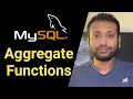 Bangla Database Tutorial 33 Aggregate Functions in SQL