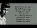 Download Lagu Justin Bieber - Ghost (Lyrics) MP3
