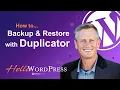 Backup and Install using Duplicator