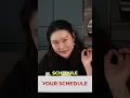Self-study schedule