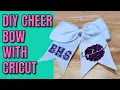 Custom Cheer Bows with Cricut Design Space - Full Tutorial
