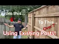 Cheap And Easy Way To Extend Your Fence Height Using Existing Posts And Rails Paul Ricalde