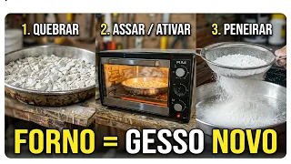 Gesso de Graça: Como Reciclei Lixo e Fiz Gesso Novo