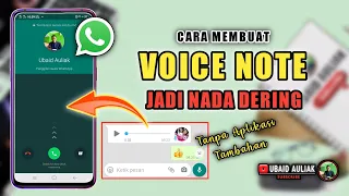 Download Cara Membuat Voice Note Menjadi Nada Dering Whatsapp MP3