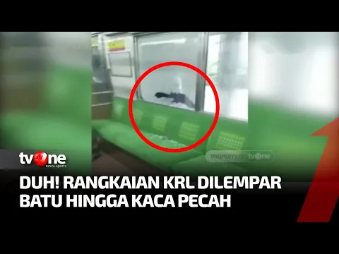 Rangkaian KRL Dilempar Batu oleh OTK, Kaca Jendela Gerbong Pecah