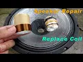 Speaker repair Replace The Speaker Voice Coil