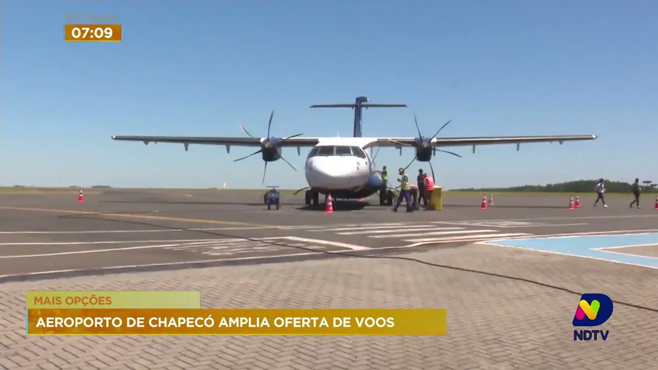 Aeroporto de Chapecó passa a operar com maior número de voos