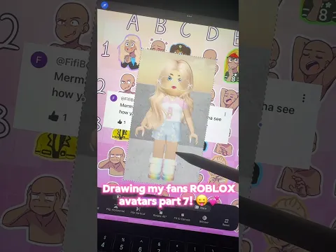 Drawing My Fans ROBLOX AVATARS!-🤩😱💞 (Part 7) #roblox #robloxshorts