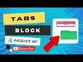 Kadence Blocks Tabs