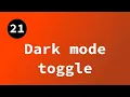 Dark mode toggle with prefers-color-scheme in Sveltekit