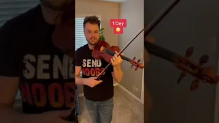 1 Day Vs 10 Years Of Playing Violin 