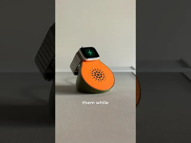 Papaya, Watch & Earbuds charger holder. video thumbnail