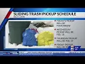 Sliding trash pickup schedule